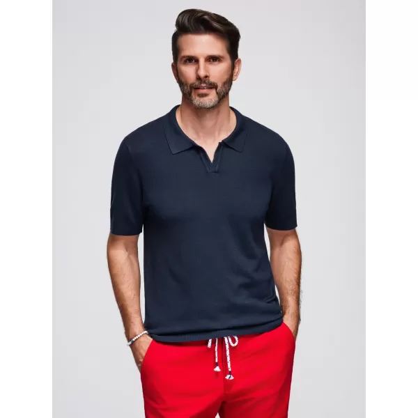  Herren t -Shirt OMBRE OM-POSS-0159 MARINEBLAU 