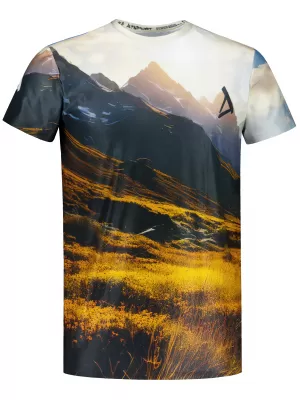 Herren Freizeithemd Premium ALTISPORT VOJ/ALM116TR06 BERGE MIT FELD