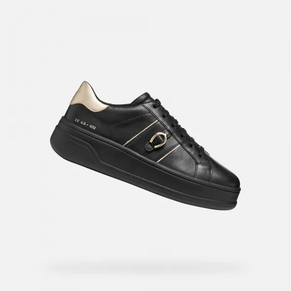  Damen-Sneaker GEOX SPHERICA ECUB-2 G009714 SCHWARZ 