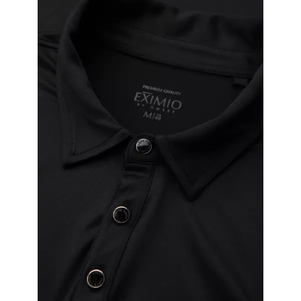  Hemd OMBRE OM-POLS-0139 SCHWARZ 