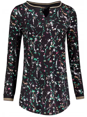 Langes T-Shirt für Damen ALTISPORT GUSSIE SCHWARZ