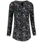 Langes T-Shirt für Damen ALTISPORT GUSSIE SCHWARZ