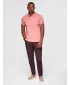 Herren t -Shirt mit einem Kragen OMBRE OM-POWS-0142 ROSA
