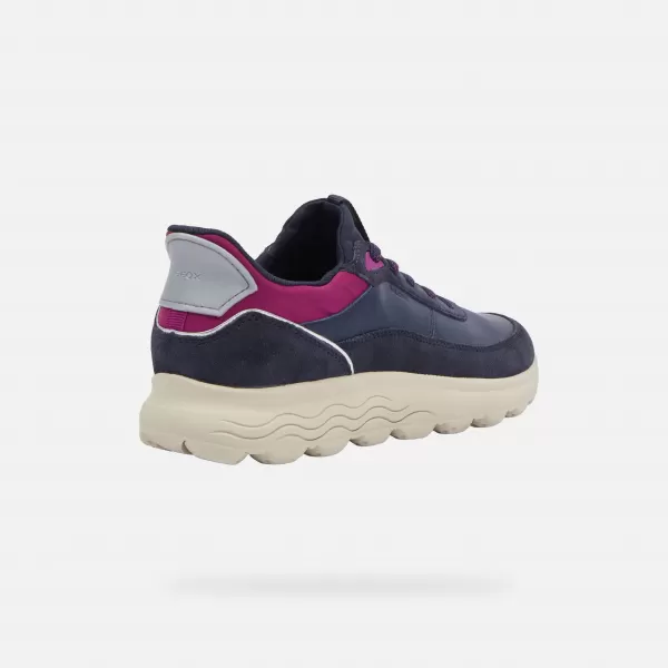  Damen-Sneaker GEOX SPHERICA PLUS FAST IN G009589 DUNKELBLAU 