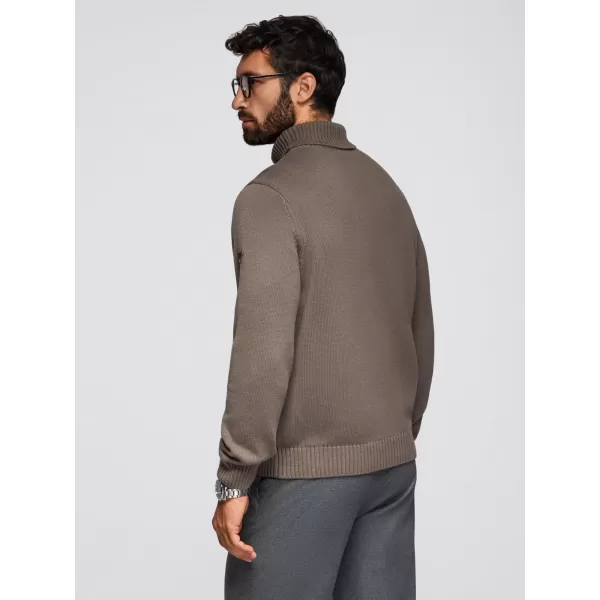  Herrenpullover OMBRE OM-SWTN-0163 GRAUBRAUN 