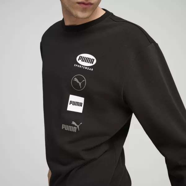  Herren -Sweatshirt PUMA POWER GRAPHIC CREW 68275101 PUMA SCHWARZ 