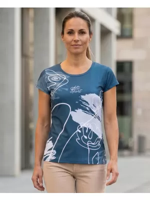 Damen Freizeitshirt Premium ALTISPORT VOJ/ALW120TR06 DUNKELBLAU