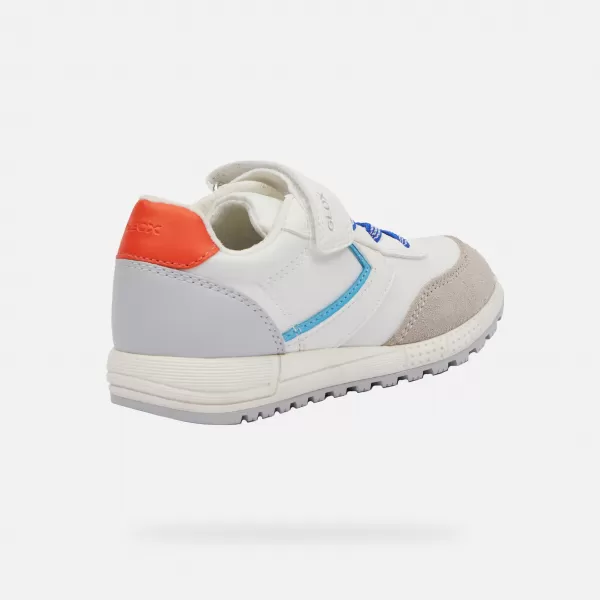  Turnschuhe für Jungen GEOX ALBEN WEIß 