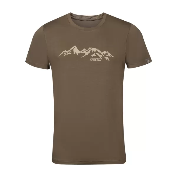  Herren -funktionales Hemd ALPINE PRO LYOR GRAU 