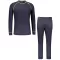 Herren-Thermoset ALTISPORT GAIN DUNKELGRAU/LIMONE