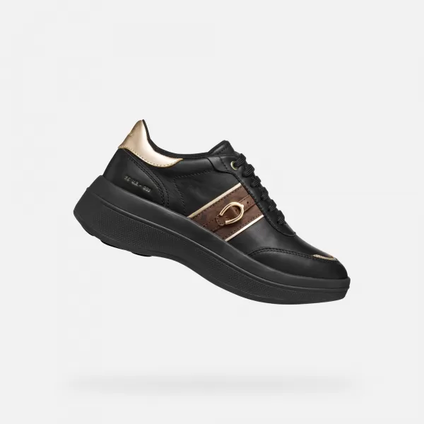  Damen-Sneaker GEOX SPHERICA ECUB-3 G009711 SCHWARZ 