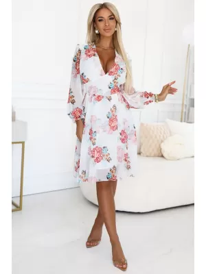 Kleid NUMOCO 388-3 FARBIGE BLUMEN