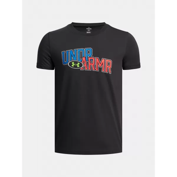  T-Shirt für Jungen UNDER ARMOUR UA OVERLAY WM SS 6005069-001 SCHWARZ 