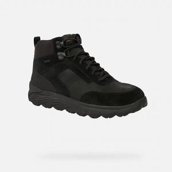  Herrenschuhe GEOX SPHERICA 4X4 B ABX G011180 SCHWARZ 