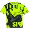 Funktionaler t -Shirt -Prämie von Kindern ALTISPORT VOJ/ALK076TR01 SCHWARZ/FLUO GELB