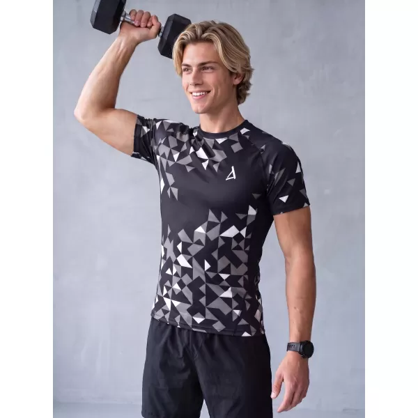  Funktionelle Kompression von Männern t -Shirt Premium ALTISPORT VOJ/ALM108TR04 SCHWARZ 