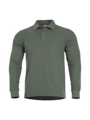 T-Shirt PENTAGON ANIKETOS LONG POLO K09013 TARNGRÜN