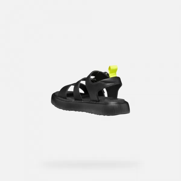  Sandalen für Mädchen GEOX KODETTE J55DBG000BCC9999 SCHWARZ 