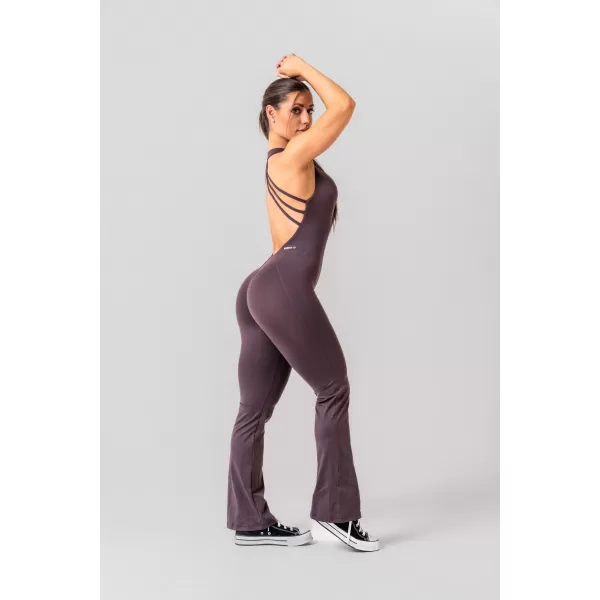  Figurformender, ausgestellter Overall OWN THE GYM 397 BROWN Nebbia 