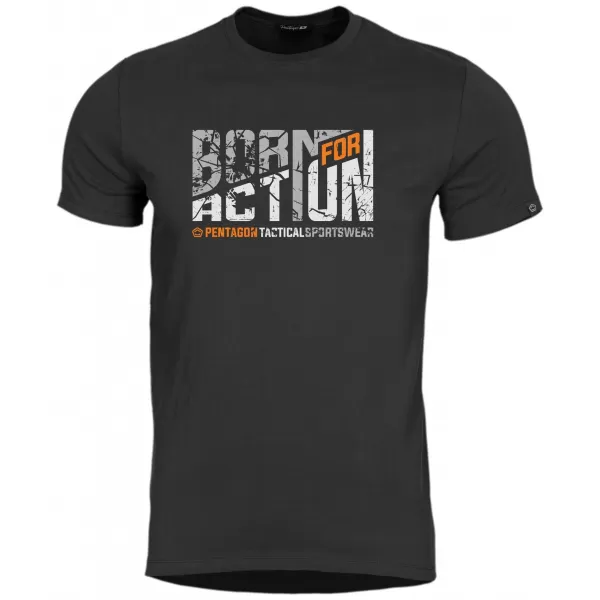  T-Shirt PENTAGON AGERON BORN FOR ACTION K09012 SCHWARZ 