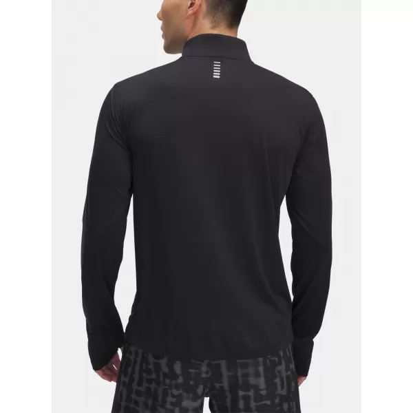  Herren-T-Shirt UNDER ARMOUR UA LAUNCH 1/4 ZIP 6005542-001 SCHWARZ 