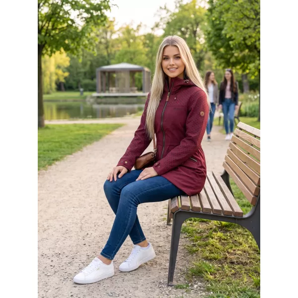  Frauen -Softshelljacke für Frauen ALTISPORT GEMEE BURGUND 