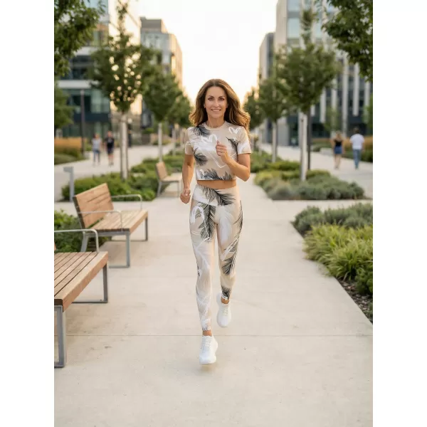  Premium-Crop-Top für Damen ALTISPORT VOJ/ALW001TR07 BRAUN 