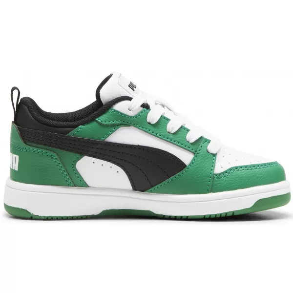  Kinderschuhe PUMA REBOUND V6 LO PS 39383405 PUMA WEIß/PUMA SCHWARZ/GRÜN 