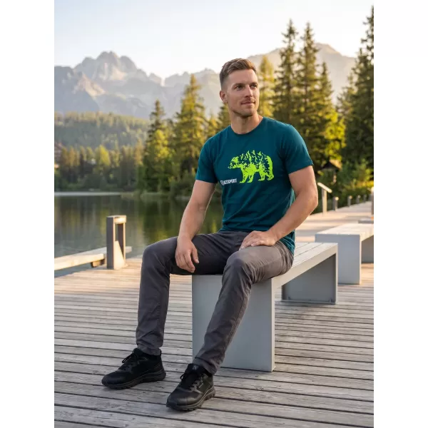  Herren t -Shirt mit kurzen Ärmeln ALTISPORT ALM193129 KEROSIN 