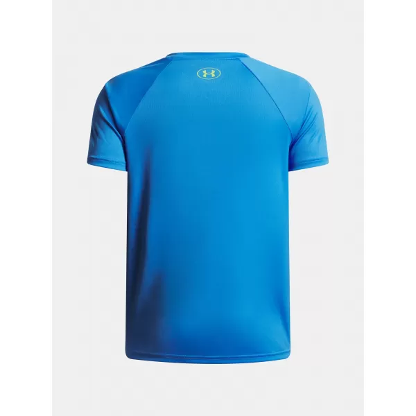  T-Shirt für Jungen UNDER ARMOUR UA TECH SPLIT WORDMARK SS 1383010-402 BLAU 