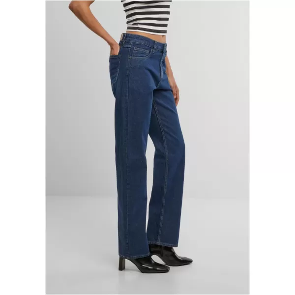  Damen URBAN CLASSICS TB7193 MITTELGROßEN BLAU GEWASCHEN 