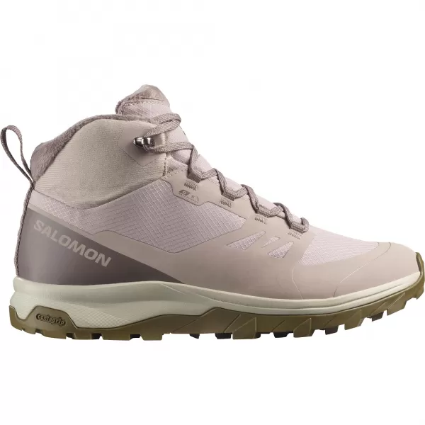  Damenschuhe SALOMON OUTSNAP WATERPROOF W ÄTHER/EISEN/KOJOTENBRAUN 