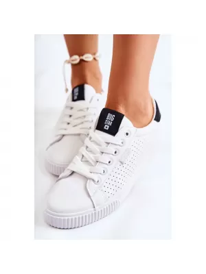 BIG STAR Damen Sneakers HH274071 WEISS/SCHWARZ Big Star Schuhe