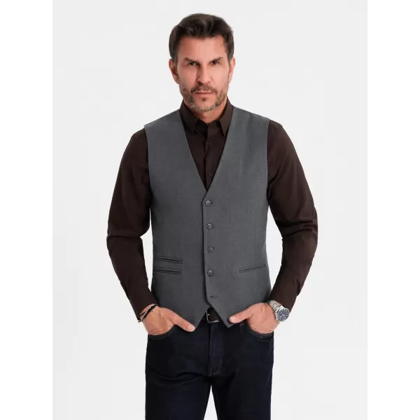  Weste OMBRE OM-BLZV-0142 GRAPHIT 
