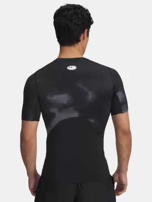 Herren-T-Shirt UNDER ARMOUR UA HG ARMOUR PRINTED SS 1383321-003 SCHWARZ
