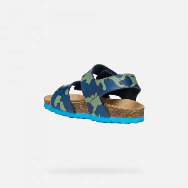  Sandalen für Jungen GEOX CHALKI BLAU 