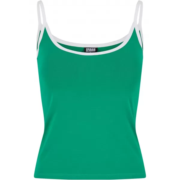  Damen-Tanktop URBAN CLASSICS TB7485A FROSCH GRÜN/WEIß/WEIß/SCHWARZ 