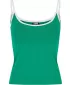 Damen-Tanktop URBAN CLASSICS TB7485A FROSCH GRÜN/WEIß/WEIß/SCHWARZ