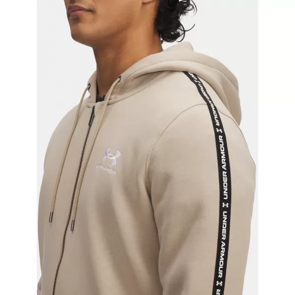 Herren-Sweatshirt UNDER ARMOUR UA ICON FLEECE FZ TAPING 1390298-299 BRAUN 