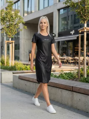 Damen erweitert T -Shirt Premium ALTISPORT VOJ/ALW075SAT02 SCHWARZ