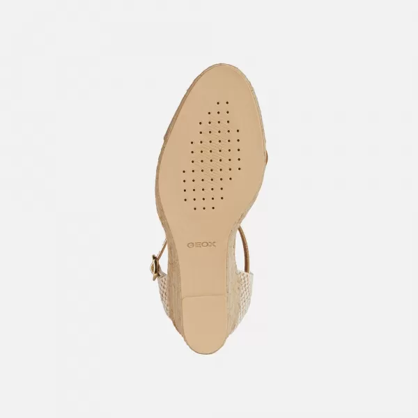  Damensandalen GEOX GELSA LOW GOLDEN 