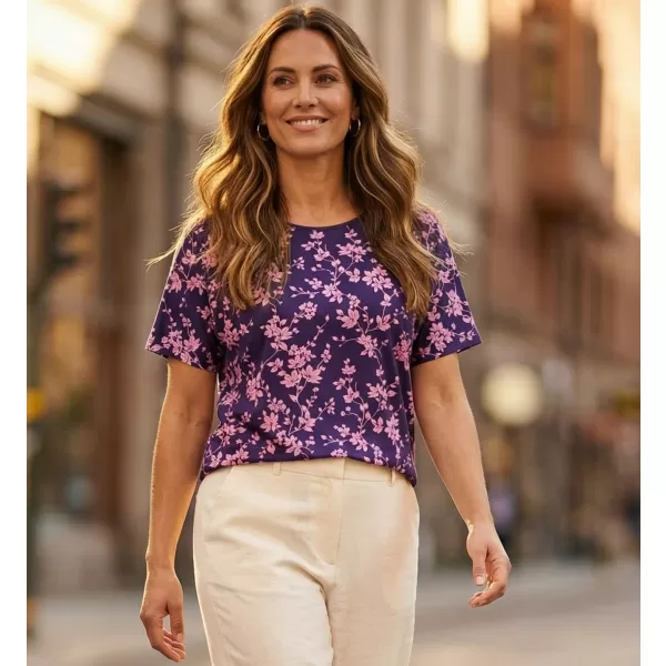  Damen-T-Shirt ALTISPORT GYLDA DUNKELBLAU 