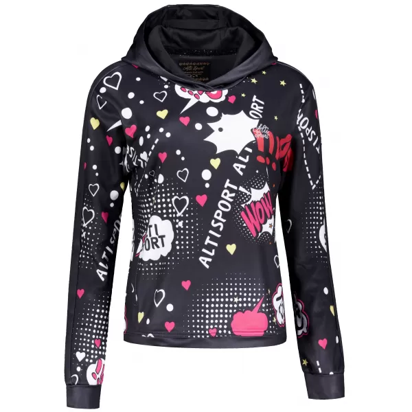  Damen-Sweatshirt ALTISPORT GILL SCHWARZ 