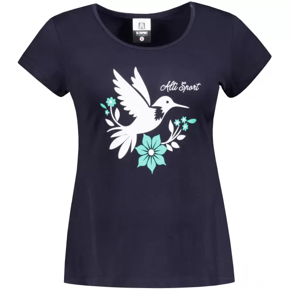  Frauen t -Shirt mit kurzen Ärmeln ALTISPORT ALW192122 MEERESBLAU 