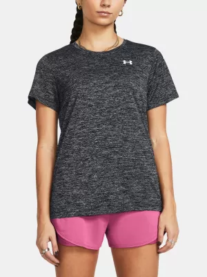 Damen-T-Shirt UNDER ARMOUR TECH SSC- TWIST 1384230-001 SCHWARZ