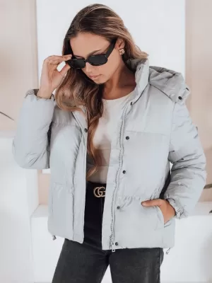 Damenjacke DSTREET COLLAR TY5190 HELLGRAU