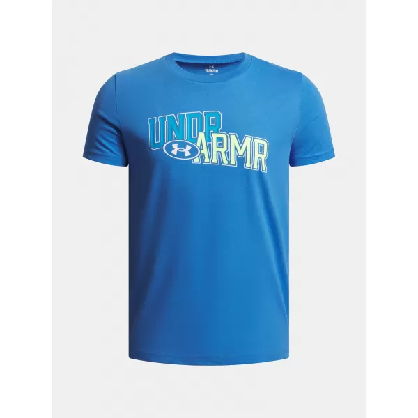  T-Shirt für Jungen UNDER ARMOUR OVERLAY WM SS BLAU 