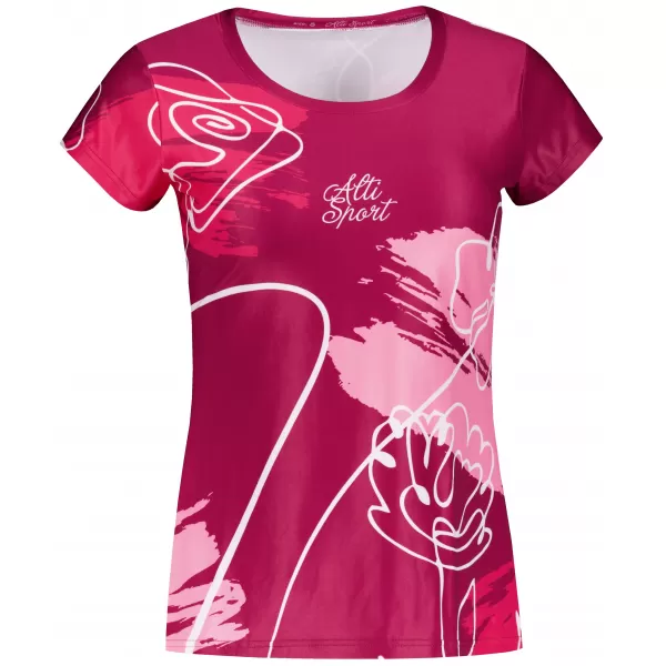  Damen Freizeitshirt Premium ALTISPORT VOJ/ALW120TR06 FUCHSIE 