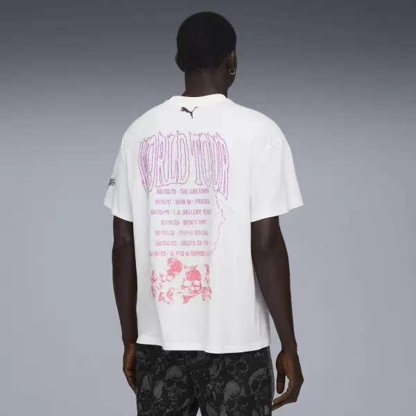  Hemd PUMA MELO WORLD TOUR-NAMENT TEE I 63237201 PUMA WEIß 