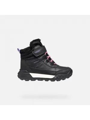 Stiefeletten für Mädchen GEOX TREKKYUP AB J46M7A0MEMSC9266 SCHWARZ